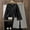 Black, variant on Laipiong Girls Two Piece Sets Stylish Elegant Long Sleeve Blouse With Stripe Pants Waist Defining Outfit For Toddlers And Kids Black 7-8