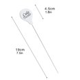 thumbnail image 2 of PENGXIANG 3pcs Stainless Steel Cake Skewer Kitchen Cake Tester Probe Skewer Pin Needle Reusable Baking Pick Stick white, 2 of 6