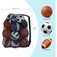 thumbnail image 2 of Wolfrail Mesh Bag Mesh Drawstring Bag Gym Sports Equipment Bag Large Mesh Net Bag, 2 of 5