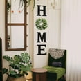 thumbnail image 4 of Farmhouse Wood Home Sign with Eucalyptus Wreath, Rustic Wall Decor Letters for Indoor Outdoor Living Room Kitchen Entryway, Housewarming Gift, Black, 4 of 6