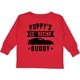 thumbnail image 3 of Inktastic Poppy's Lil' Racing Buddy with Car Silhouette Boys or Girls Long Sleeve Toddler T-Shirt, 3 of 5