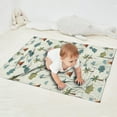 thumbnail image 2 of Light Green Dinosaurs Volcanoes Pattern Blanket,Comfortable Soft Flannel Throw Blanket,All Season,Warm Lightweight Blankets for Sofa Bed Couch Living Room Chair,30"x40", 2 of 4