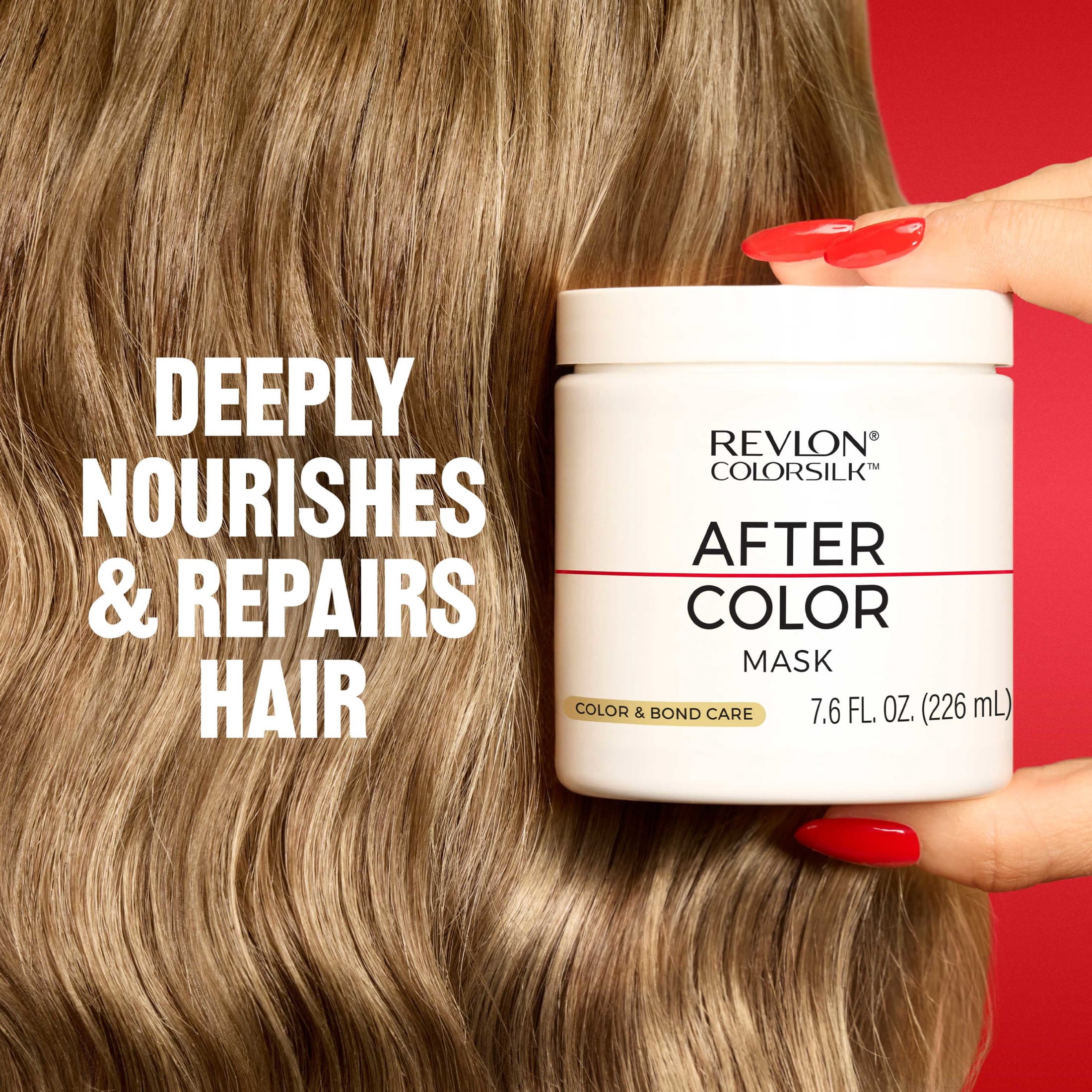 Revlon ColorSilk After Color Care Hair Mask Damaged Hair Repair, 7.6 fl oz