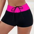 thumbnail image 5 of HCNTES Women's Swim Shorts High Waisted Bathing Suit Bottoms Swimsuit Boy Shorts Swimwear Bikini Board Shorts(Hot Pink,L), 5 of 7