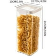 thumbnail image 3 of 1800ml Cereal Containers Storage, Rice Flour Sugar Storage Containers, Transparent Cereal Dispenser with Lid, Pantry Storage Containers Plastic Organizer Bin for Kitchen, Air Tight Food Container, 3 of 9