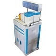 thumbnail image 4 of EQCOTWEA Mobile Emergency Crash Cart Mobile Medication Cart Anesthesia Trolley with Dirt Bucket and Plastic Basket for Hospital, 4 of 7