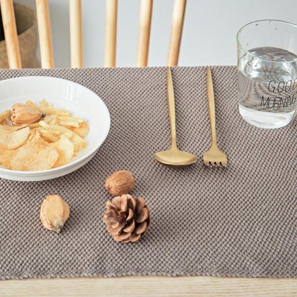 Lavables Del 40x50cm, Tablemats a Prueba de Calor de - Beige Gris BLESIY Estera de tabla de Dinging