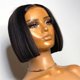 thumbnail image 2 of Bob Wig Human Hair 13X4 Lace Frontal Bob Wigs For Black Women Human Hair Glueless Straight Bob Lace Front Wig Natural Color Wigs, 2 of 7