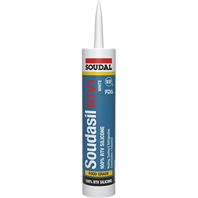 Soudal Accumetric 300506 Mildew Resistant Silicone, Black 10 oz