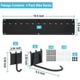 thumbnail image 2 of Oumilen Wall Mount Bike Storage Rack Garage Bike Holder Hanger for 6 Bicycles 500lbs, 2 of 7