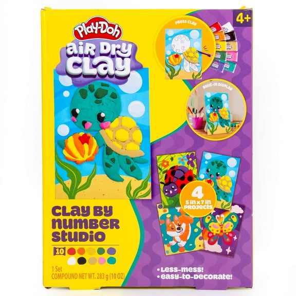 Play-Doh Air Dry Clay by Number Studio