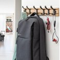 thumbnail image 2 of Perchero de pared con 4 ganchos móviles, perchero de pared para colgar toallas, sombreros, abrigos, bufandas, bolsos y otros artículos, 2 of 4