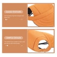 thumbnail image 3 of LOLIPPYY Decorative Dog Baseball Cap in Orange Canvas for Small Dogs Festive Use, 3 of 7