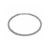 ADDURN Ultra-Luster 11-12mm Grey Genuine Cultured Freshwater Pearl 18" Necklace and Sterling Silver Ball Clasp