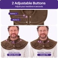 thumbnail image 3 of KEKOY Extra Large Heating Pad for Back and Shoulder Relief, FSA/HSA Electric Heat Pad with 4 Heat Settings, Auto Shut-off & Machine Washable, 24"x37", Gifts, Dark Brown, 3 of 12