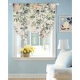 thumbnail image 2 of Green Eucalyptus Coastal Tie Up Curtains for Window, Thermal Insulted Balloon Shade Adjustable Rod Pocket Curtains Valance Panels for Kitchen Bathroom Cafe 42 x 54 Spring Summer Botanical, 2 of 6