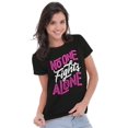 thumbnail image 4 of No One Fights Alone Breast Cancer Womens Fitted Plus Size Graphic Tee Brisco Brands 2X, 4 of 5