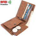 thumbnail image 3 of RFID Coin Bag Men's Wallet Korean Men's Short Wallet PU Wallet Purse The Best Choice For Travel ,Comfortable and Safty, 3 of 5