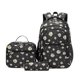 thumbnail image 1 of Mochila Armbq con estampado de margaritas para niñas, con bolsa de almuerzo y estuche para lápices, 1 of 7