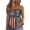 74#(Blue), variant on American Flag Strapless Bandeau Tank Women 4th of July Sleeveless Ruffled Tube Patriotic Strapless Smocked Tube Tops (Gray,S)