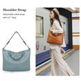 thumbnail image 7 of Kattee Women's Soft Leather Tote Bag, Top Satchel Purses and Handbags, 7 of 7