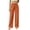 *Orange, variant on ClodeEU Women's Elastic Waist Straight Leg Pants With Pockets,Solid Color Casual Fashion Trousers ,Women's Plus XXL