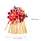 thumbnail image 2 of Milisten 1Ud Adorno Floral Japonés Rojo Handmade Para Fiesta Y Sesiones De Fotos, 2 of 6