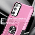 thumbnail image 3 of Case for Samsung Galaxy S20 FE 2022/S20 FE 5G/S20 FE, Ring Holder Kickstand Anti-Fingerprint Non-slip Anti-Drop Heavy Duty Defender Rugged Case Cover for Samsung S20 FE Phone 6.5",Pink, 3 of 20