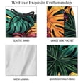 thumbnail image 4 of luoweisi Men's Beach Shorts Quick Dry Swim Trunks with Mesh Lining Tropical Leaves S, 4 of 5