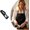 Black, variant on 4-in-1 Knife Sharpener Pull-Through Tungsten Steel Ceramic Slots Non-Slip Base For Knives Scissors Serrated Blades