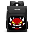 thumbnail image 2 of Mochila grande con diseño de Angry Geometry Dash para niños, niñas y niños, mochila escolar para hombres y mujeres, mochila de viaje duradera y con múltiples compartimentos, 2 of 5