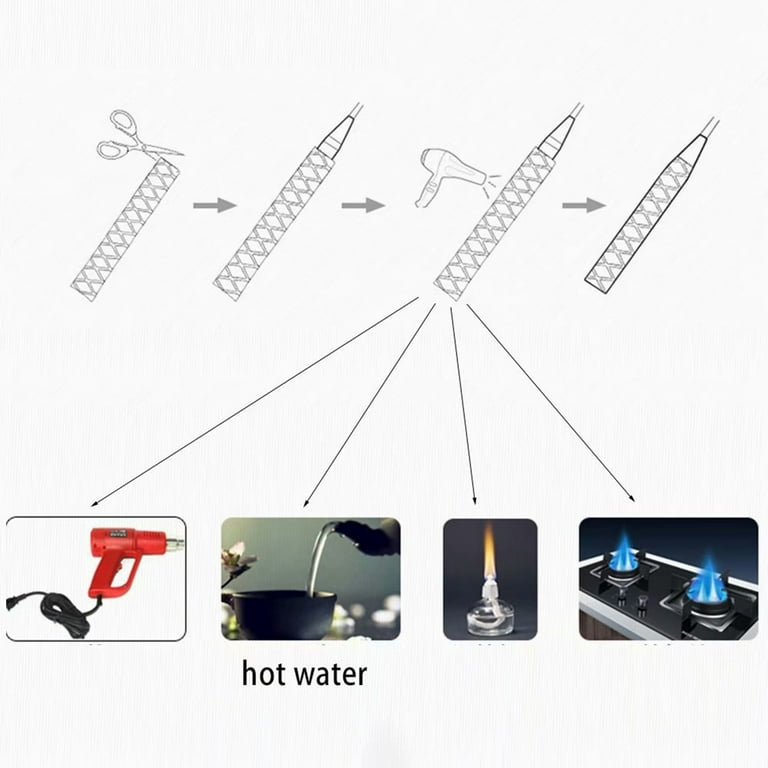 Waterproof Antiskid Heat Shrink Tube for Fishing Rod Racket Handle