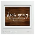 thumbnail image 1 of Keep Going Rustic Wood Wedding Party Directional Signs, Double-Sided, 1 of 1