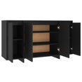 thumbnail image 5 of vidaXL Sideboard Black 135x41x75 cm Engineered Wood, 5 of 5