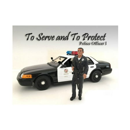 Police Officer I Figure For 1:24 Scale Models by American Diorama