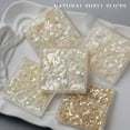 thumbnail image 4 of 1 Box Nail Art Decoration Irregular Shape Ultra-thin Mix Size Shiny Effect Wide Application Decorative Natural Manicure Shell Fragments Nail Art Jewelry Nail Supplies, 4 of 8