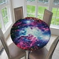 thumbnail image 2 of Abbracc Elastic Protective Fitted Round Tablecover Table Pad ~ Sky_2 Dia 1.2m Sky B 1.2m, 2 of 9