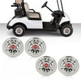 thumbnail image 2 of PIT66 Golf Cart Wheel Covers 8" Hub Cap Fit for Yamaha Club Car Ezgo Silver, 2 of 9