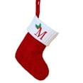thumbnail image 2 of ZZkhGO Chaussettes de Noël Brodées Lettres, Bas Tricotés Rouges Verts Blancs, Décoration Pendentif Arbre Suspendu pour Cheminée Cadeau, 2 of 2