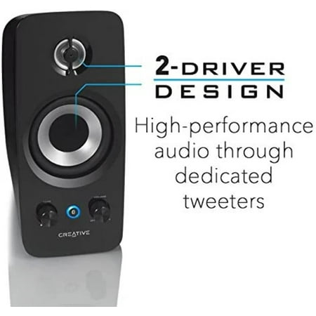 Creative - Inspire T15 2.0 Bluetooth Speaker System (2-Piece) - Multi