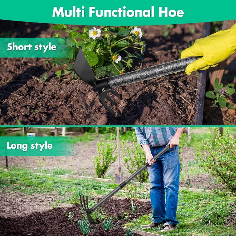 YeYeBest 2-in-1 Hoe and Cultivator, 31-Inch Adjustable photo 6