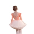 thumbnail image 2 of ‌LYMAYTER Girls Kids Criss-Cross Ballet Tutu Dress Set Fashion Long Sleeve Ruffle for Leotard Suit 3-11Y, 2 of 8