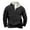 Black #050, variant on Men's Outdoor Work Sweatshirts Quarter Zip Sweater Pullover Long Sleeve Fleece Athletic Workout Golf Sweatshirt Black L