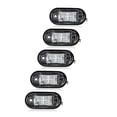thumbnail image 1 of Calaveras 5 luces LED de marcador lateral impermeables para camiones de remolque de 12 V-24 V (blanco) Likrtyny Para estrenar, 1 of 7