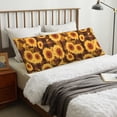 thumbnail image 4 of Fotbe Vintage Brown Plaid Sunflower Funda para Almohada Corporal con Diseño, Funda de Microfibra Ultrasuave de 20x54 Pulgadas, Ropa de Cama Elegante, 4 of 7