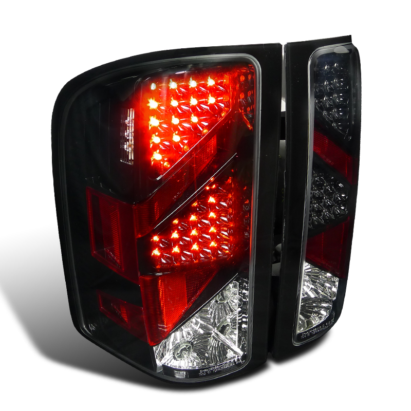 20072010 Chevy Silverado Depo Black Led Tail Lights 07 08 09 10