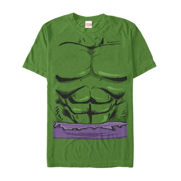 Men's Marvel Halloween Hulk Classic Costume Graphic Tee Kelly Green Large