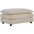thumbnail image 4 of Oversized Loveseat Sectional Sofa Modern Deep Seat Reversible Chaises Sofa&Couch with 2 Movable Ottomans and 4 Pillows, Modular Sleeper Upholstered Couch for Living Room,Apartment,Studio,Office, 4 of 13