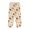 thumbnail image 5 of Naloa Cartoon Poodle Dog Print Women’s Ultra-Soft Comfy Pajama Lounge Pants with Pockets & Drawstring, 5 of 8