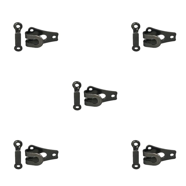 Advancent 10 piezas de ganchos de Metal para pantalones, sujetadores de cierre de ojo antioxidantes desmontables, tienda de sastrería para el Type2 NO2